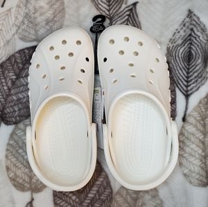 NEW CROCS Baya White Clogs